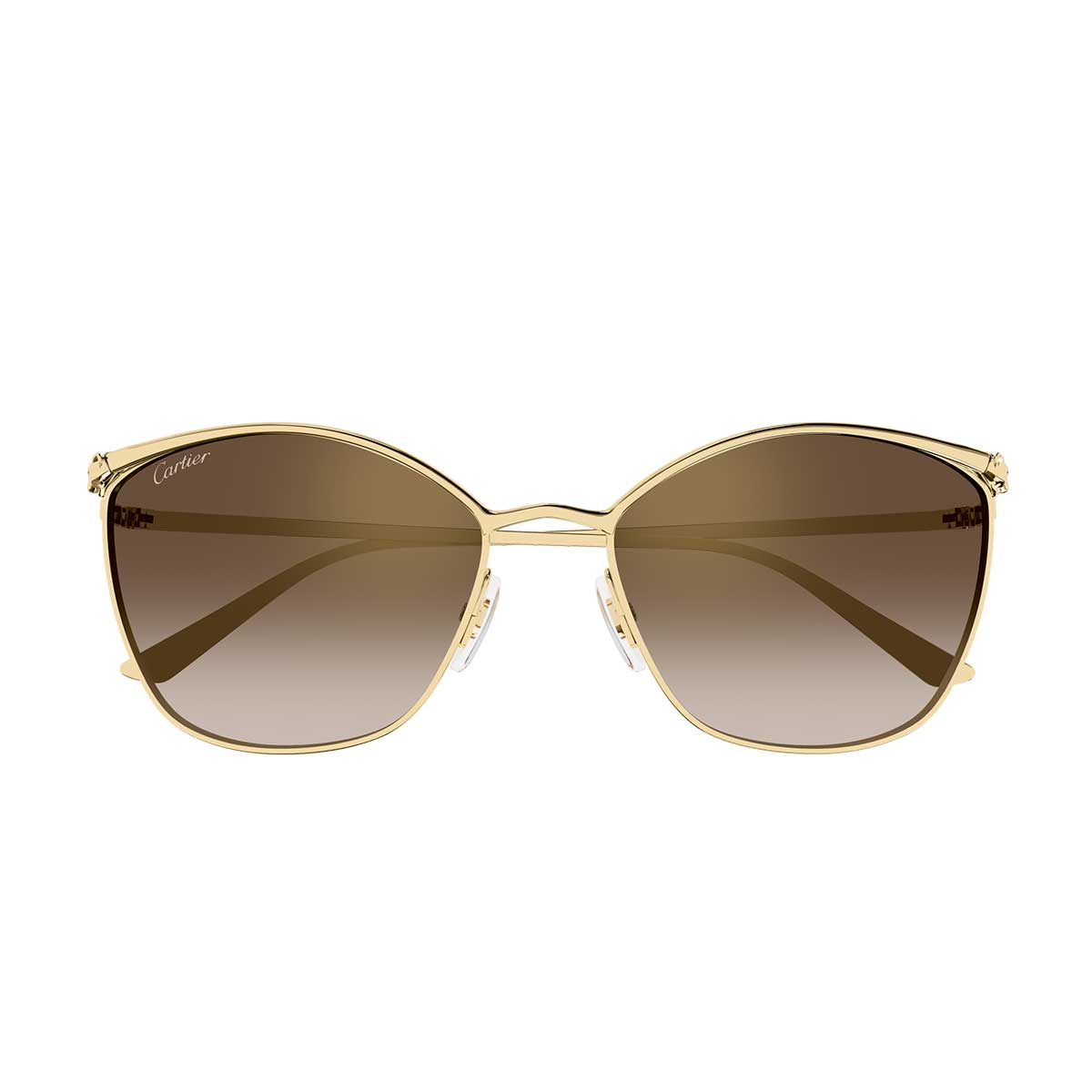Cartier Occhiali da Sole CT0595S 002 Oro/Marrone Donna