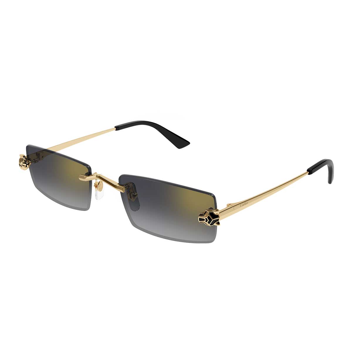 Cartier Occhiali da Sole CT0598S 001 Oro/Grigio Unisex