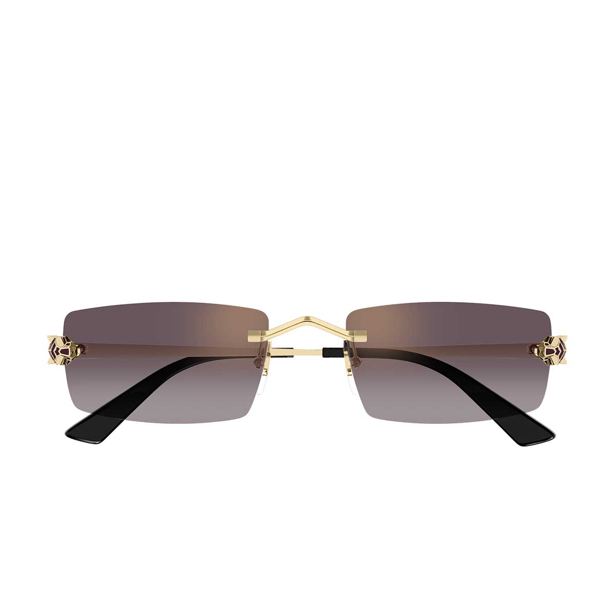 Cartier Occhiali da Sole CT0598S 005 Oro/Viola Unisex