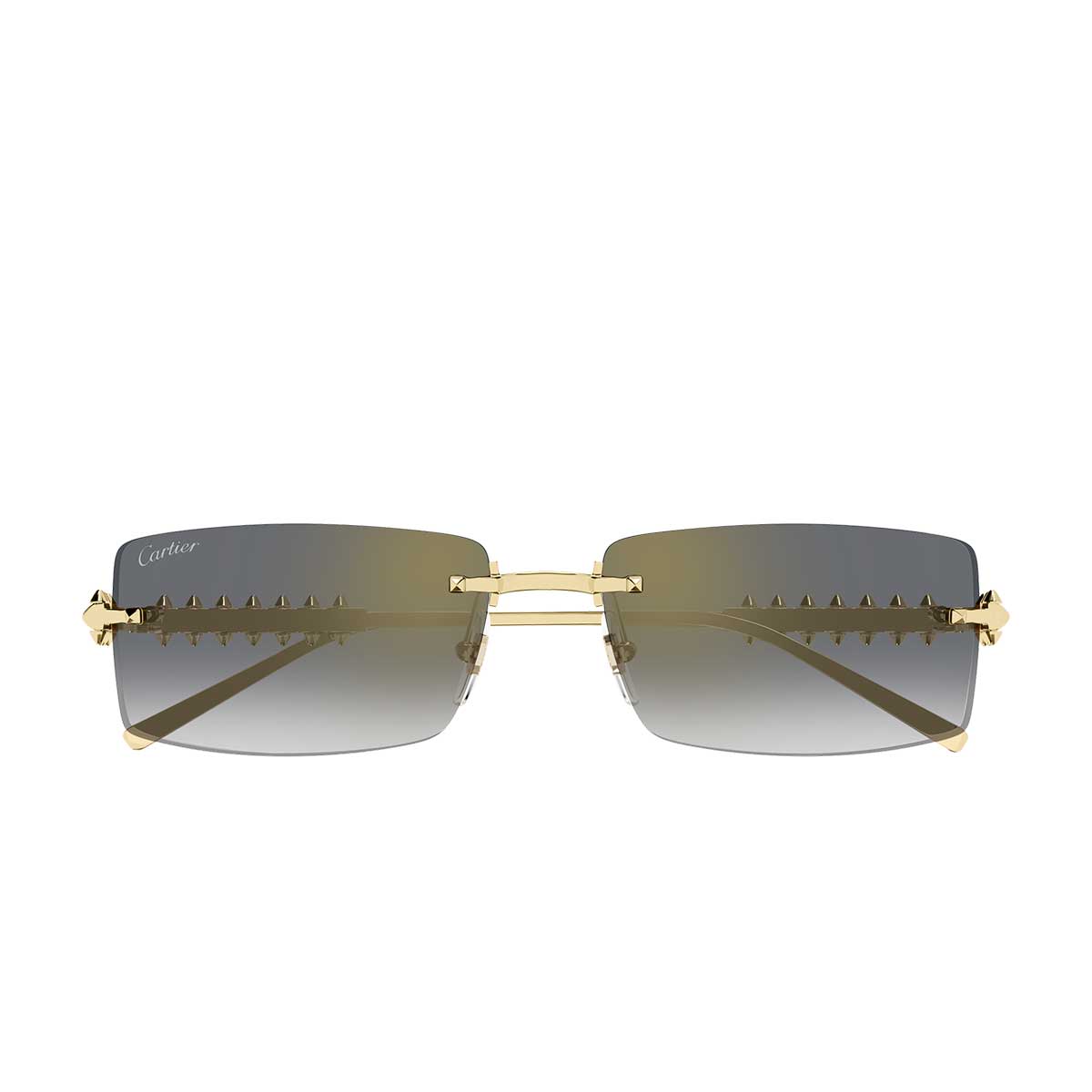 Cartier Occhiali da Sole CT0604S 001 Oro/Grigio Unisex