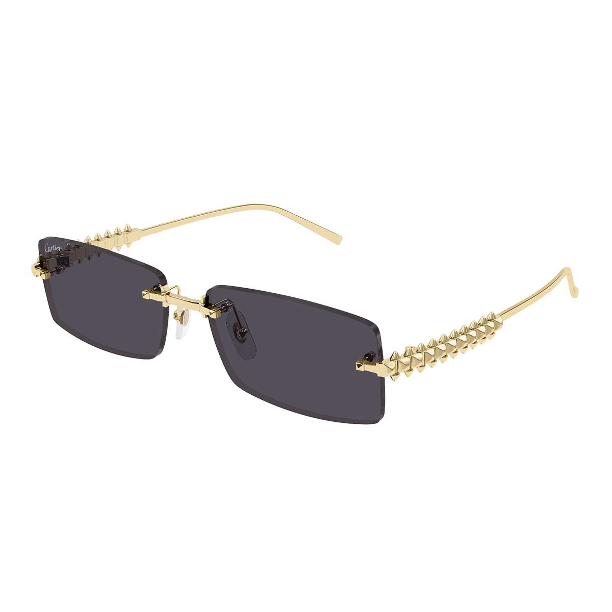 Cartier Occhiali da Sole CT0604S 002 Oro/Grigio Fumo Unisex