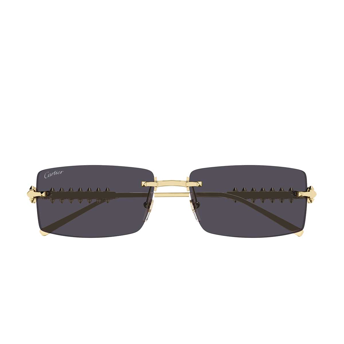 Cartier Occhiali da Sole CT0604S 002 Oro/Grigio Fumo Unisex