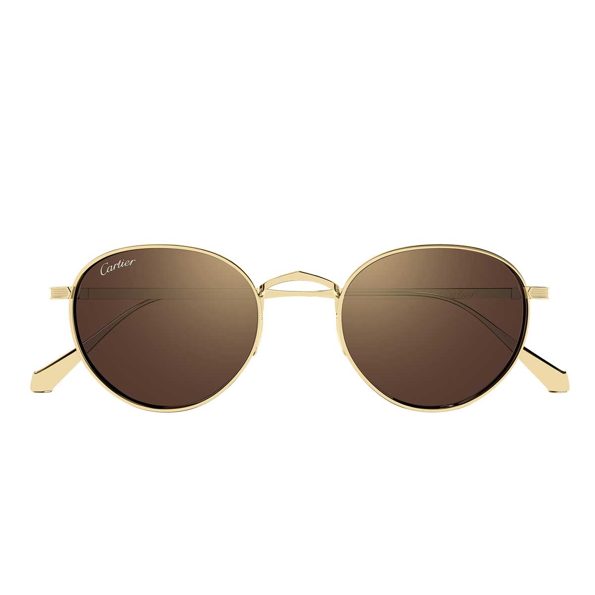 Cartier Occhiali da Sole CT0626S 007 Oro/Marrone Unisex