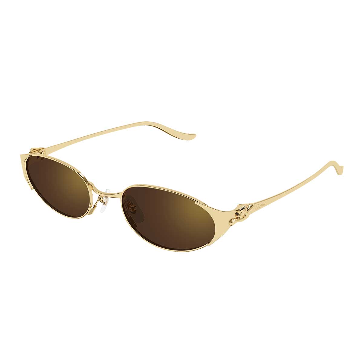 Cartier Occhiali da Sole CT0630S 002 Oro/Marrone Donna