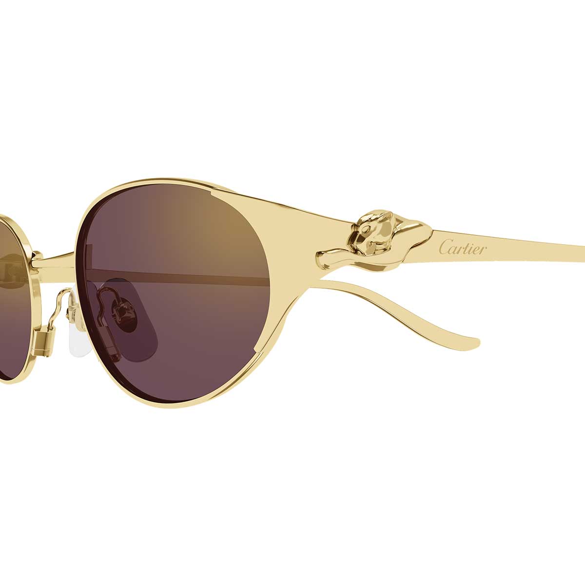 Cartier Occhiali da Sole CT0630S 003 Oro/Viola Donna