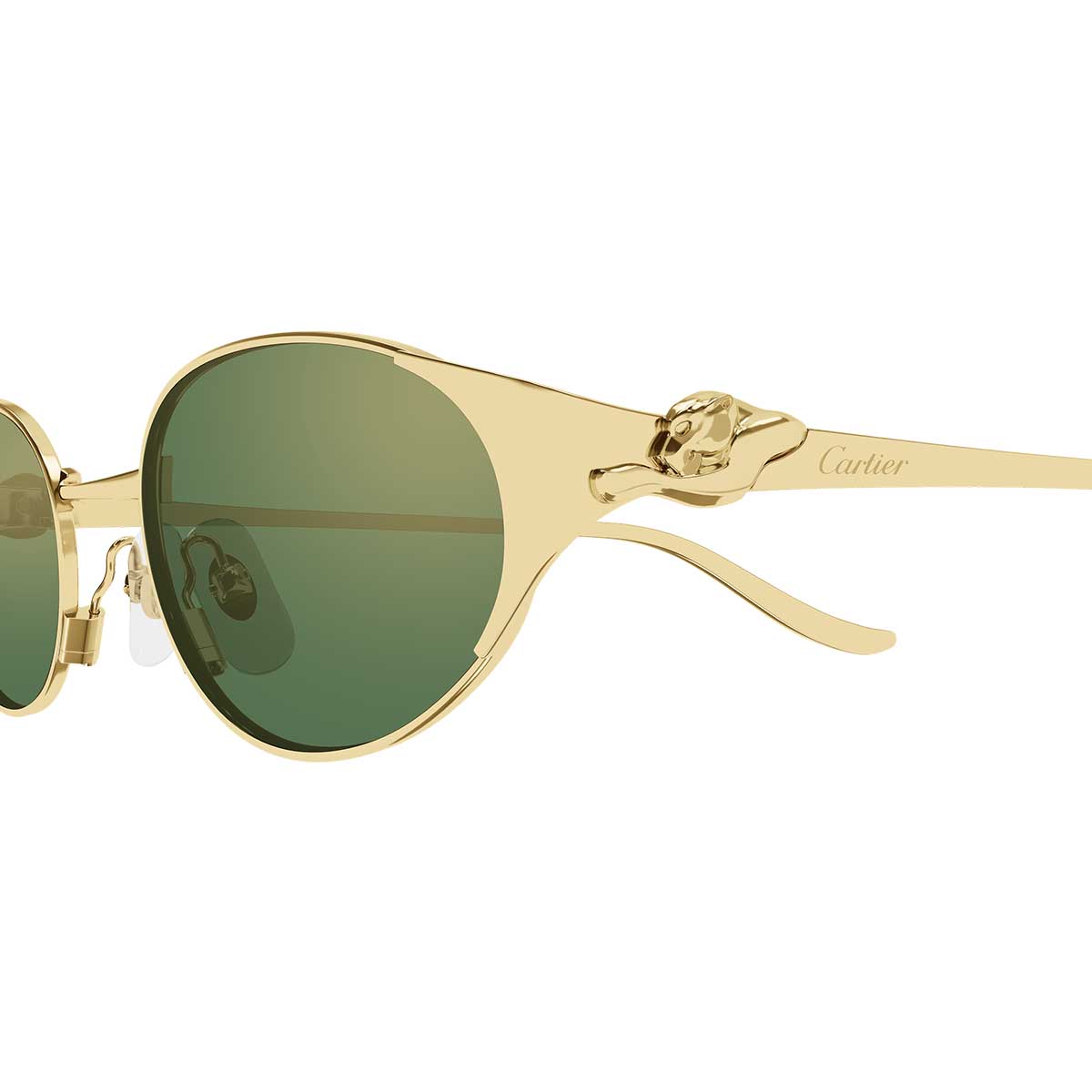 Cartier Occhiali da Sole CT0630S 004 Oro/Verde Donna