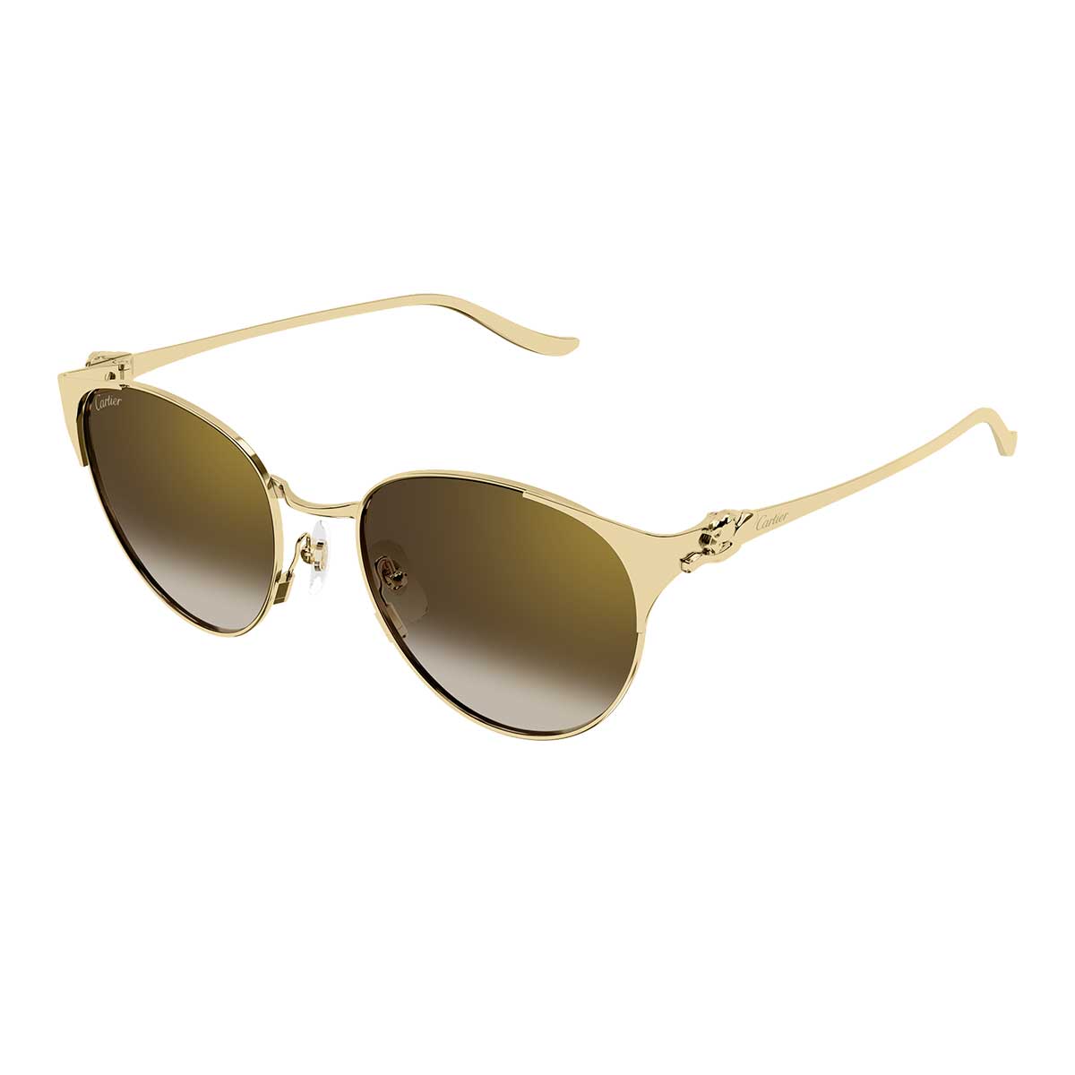 Cartier Occhiali da Sole CT0631S 002 Oro/Marrone Donna