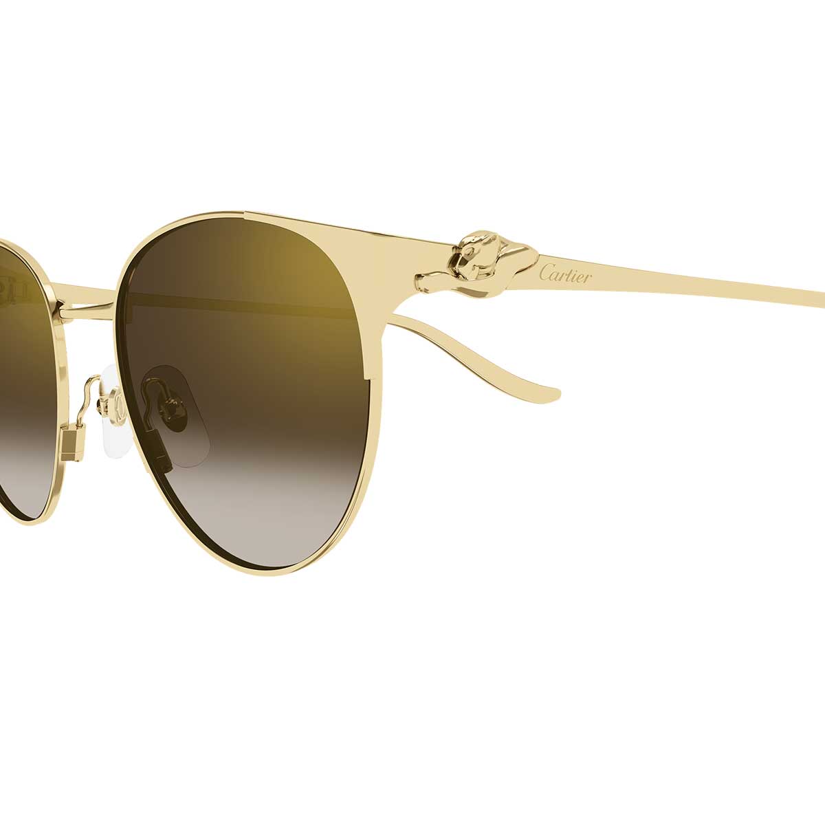 Cartier Occhiali da Sole CT0631S 002 Oro/Marrone Donna