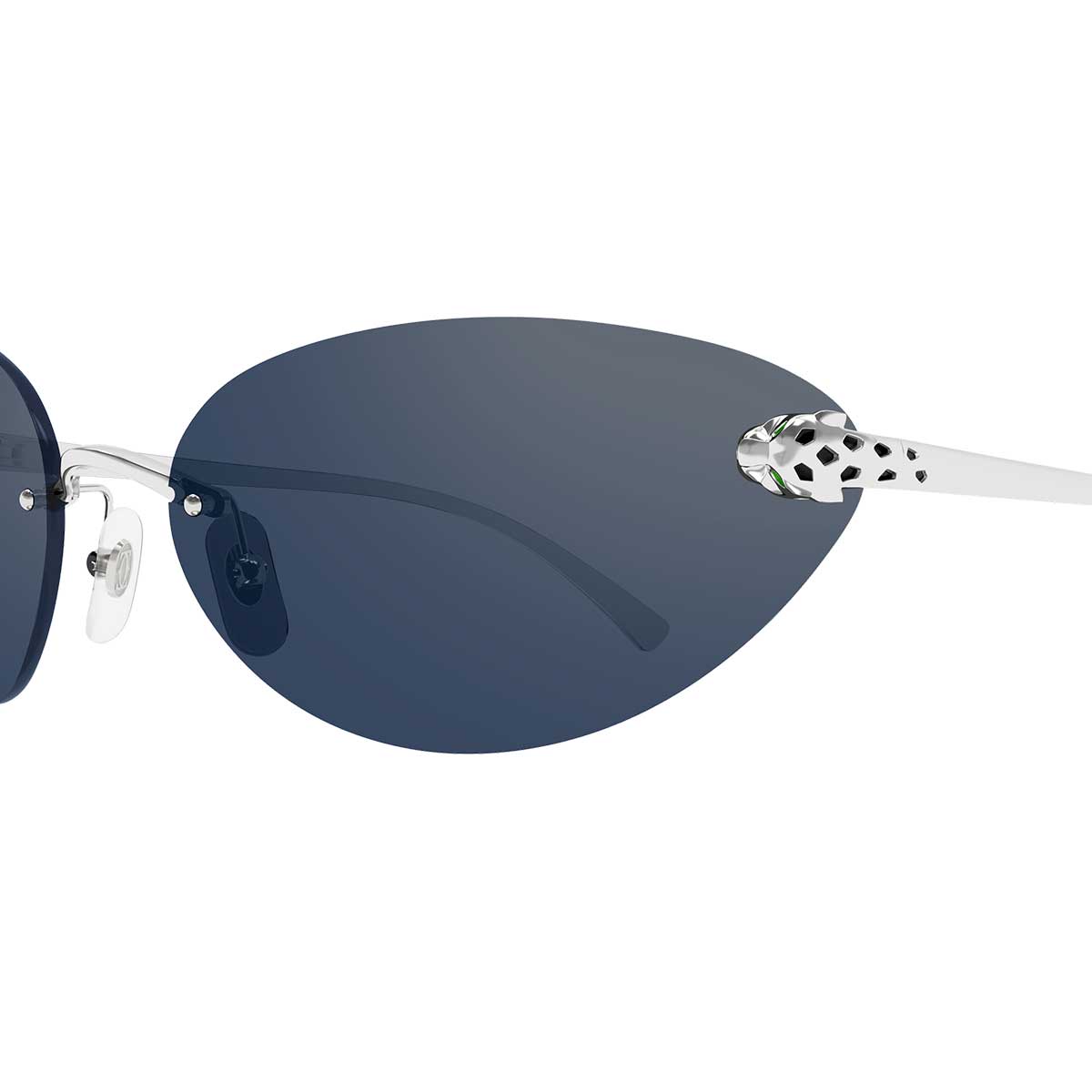 Cartier Occhiali da Sole CT0635S 002 Argento/Blu Donna