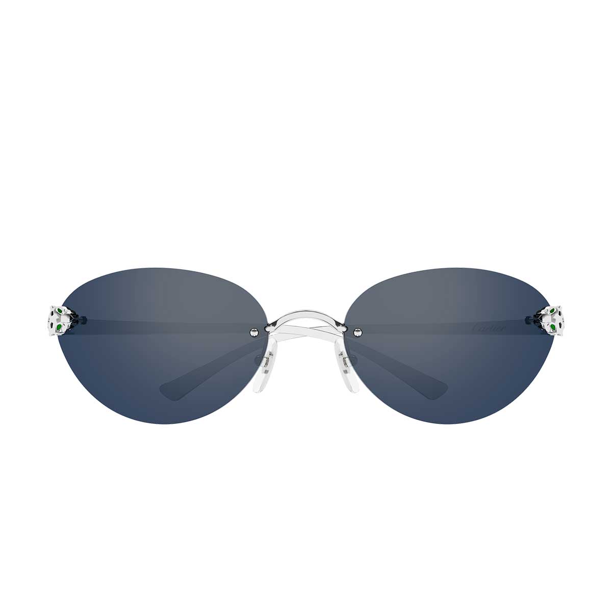 Cartier Occhiali da Sole CT0635S 002 Argento/Blu Donna