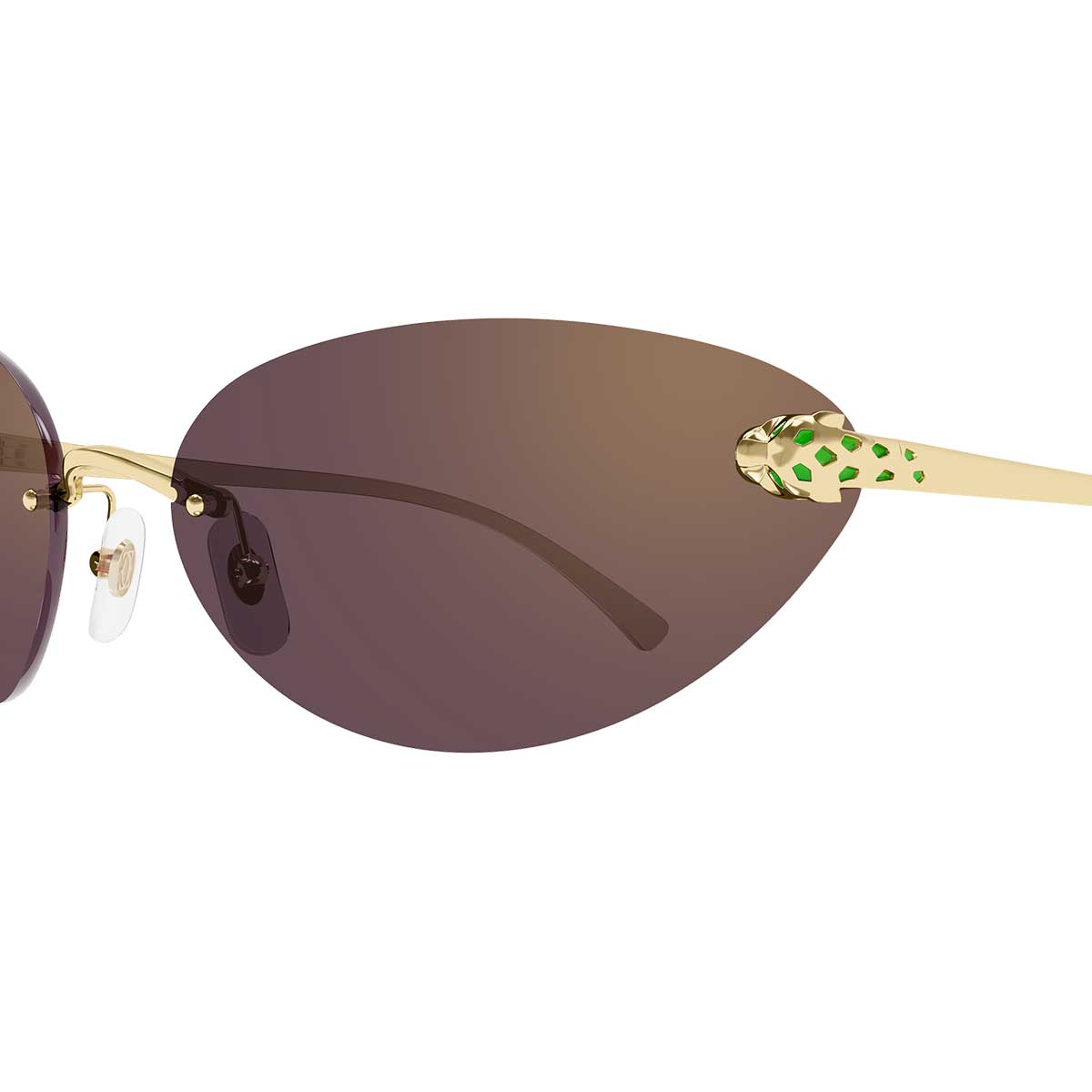 Cartier Occhiali da Sole CT0635S 004 Oro/Viola Donna