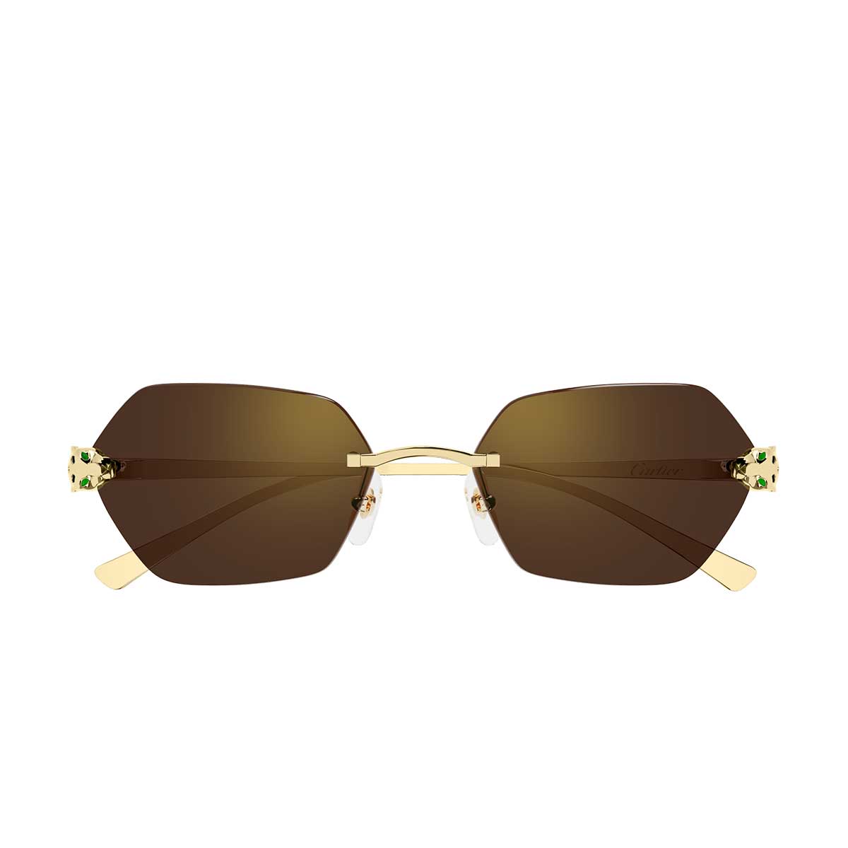 Cartier Occhiali da Sole CT0636S 002 Oro/Marrone Donna