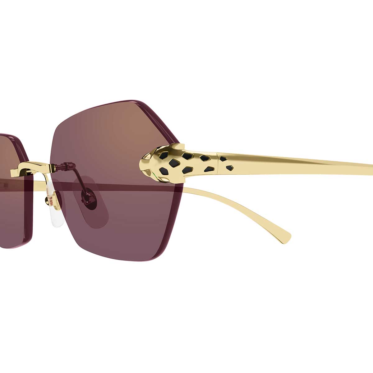 Cartier Occhiali da Sole CT0636S 003 Oro/Viola Donna