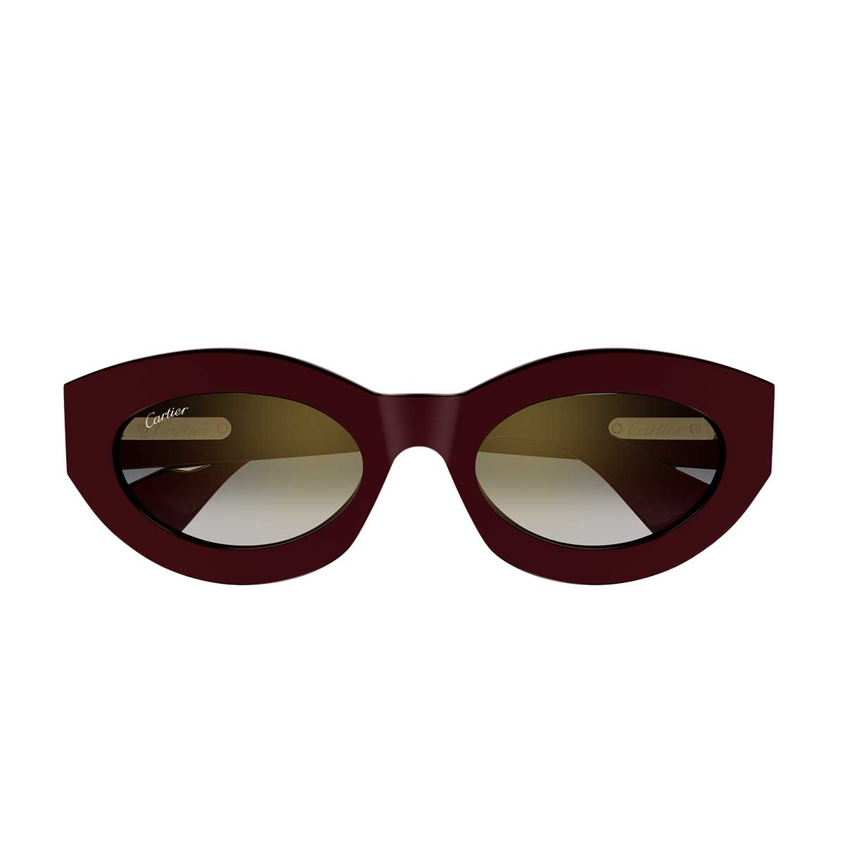 Cartier Occhiali da Sole CT0638S 003 Burgundy/Grigio Donna