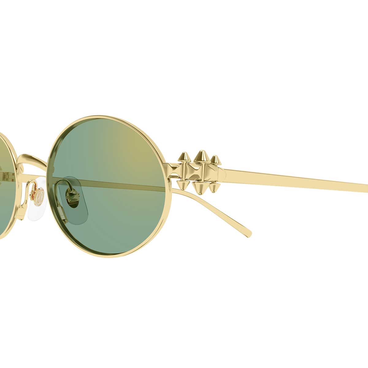Cartier Occhiali da Sole CT0644S 004 Oro/Verde Donna