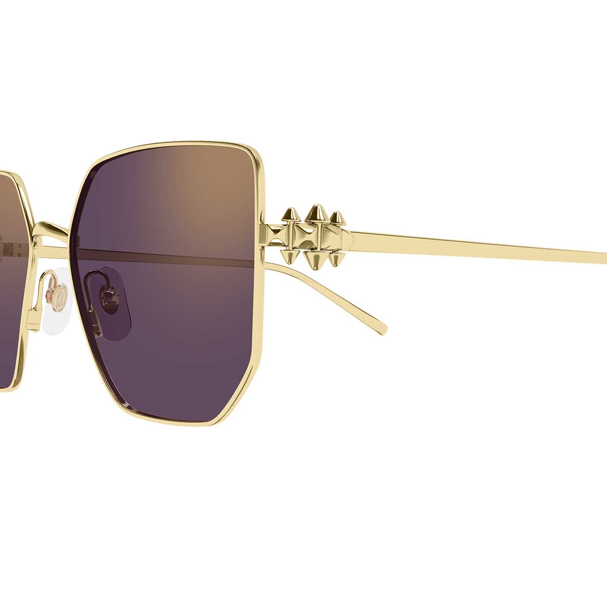 Cartier Occhiali da Sole CT0645S 002 Oro/Viola Donna