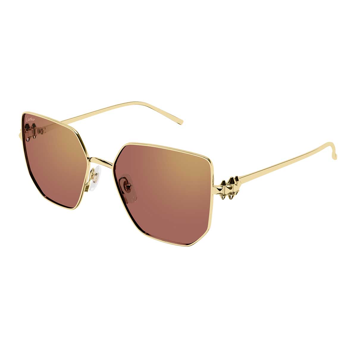 Cartier Occhiali da Sole CT0645S 003 Oro/Rosso Donna