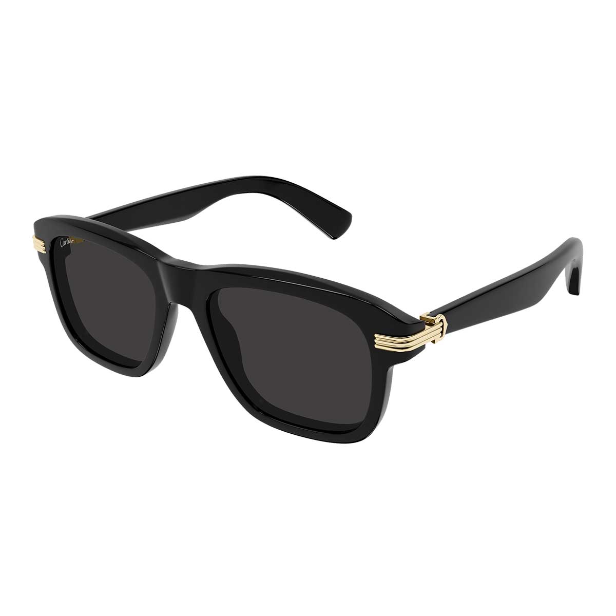 Cartier Occhiali da Sole CT0657S 001 Nero/Grigio Uomo 2