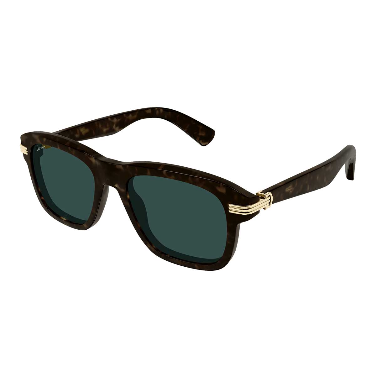 Cartier Occhiali da Sole CT0657S 002 Marrone/Verde Uomo 2