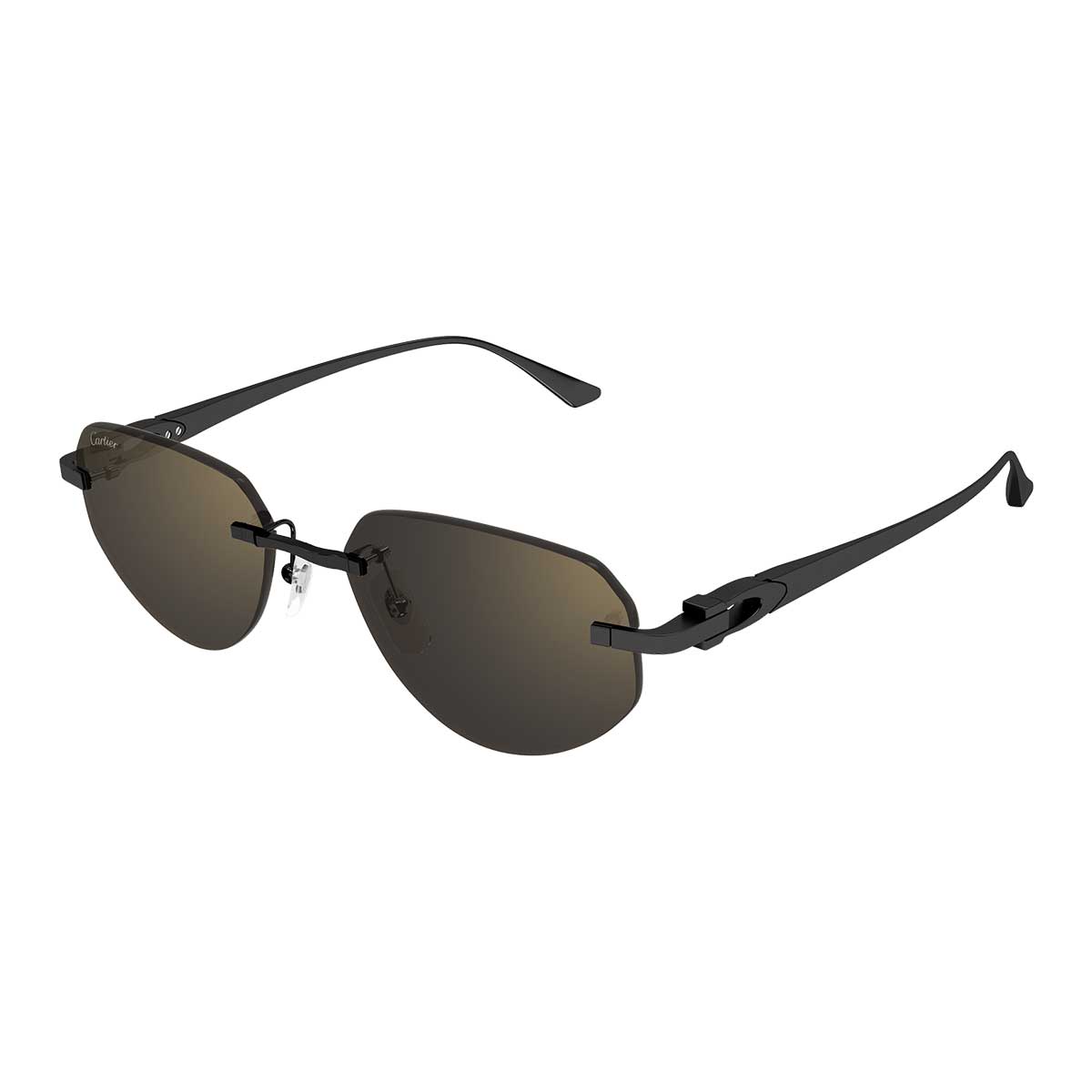 Cartier Occhiali da Sole CT0661S 001 Nero/Grigio Uomo 2