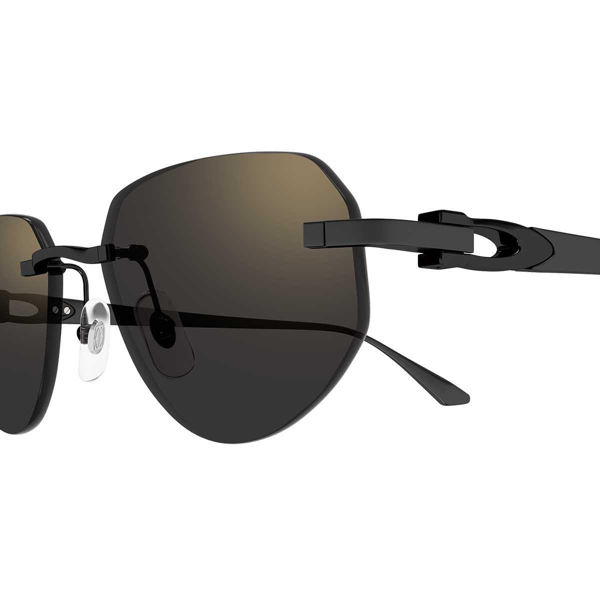 Cartier Occhiali da Sole CT0661S 001 Nero/Grigio Uomo 3