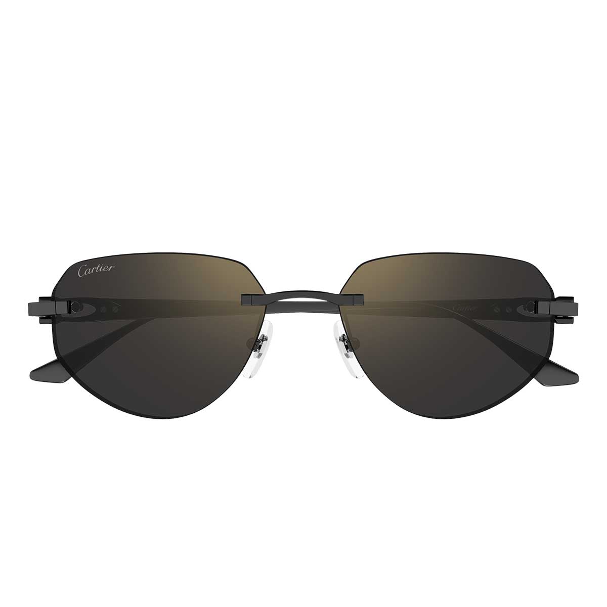 Cartier Occhiali da Sole CT0661S 001 Nero/Grigio Uomo