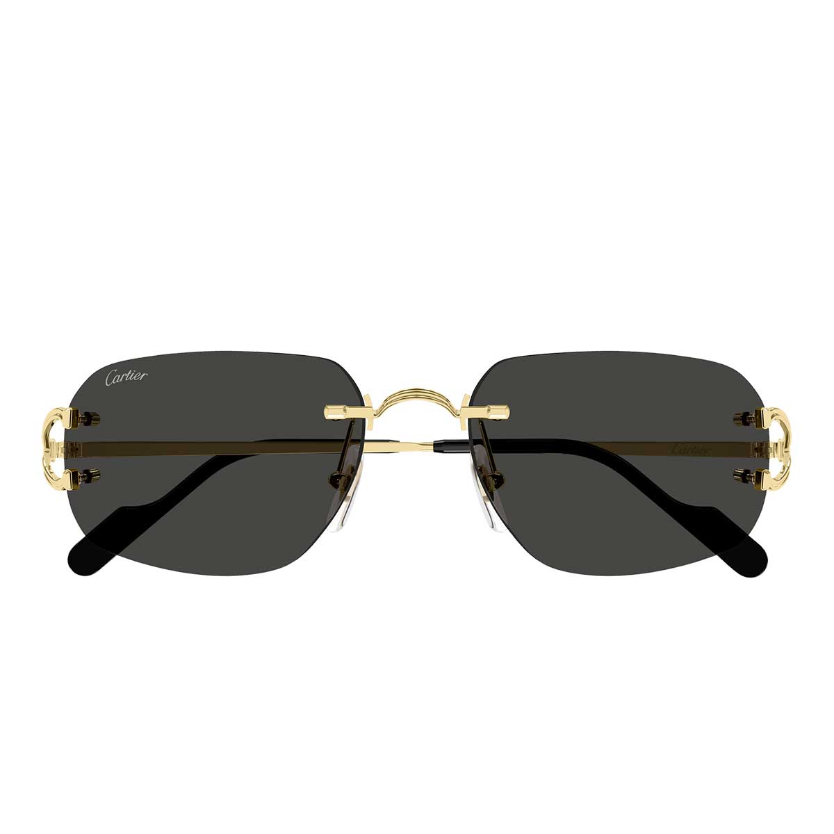 Cartier Occhiali da Sole CT0663S 001 Oro/Grigio Unisex
