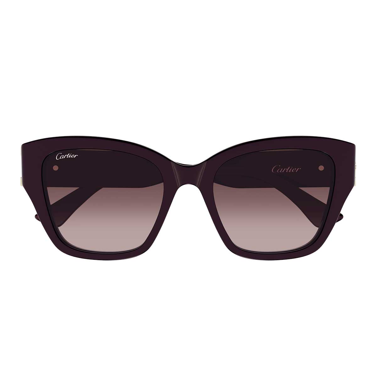 Cartier Occhiali da Sole CT0666S 003 Burgundy/Rosso Donna