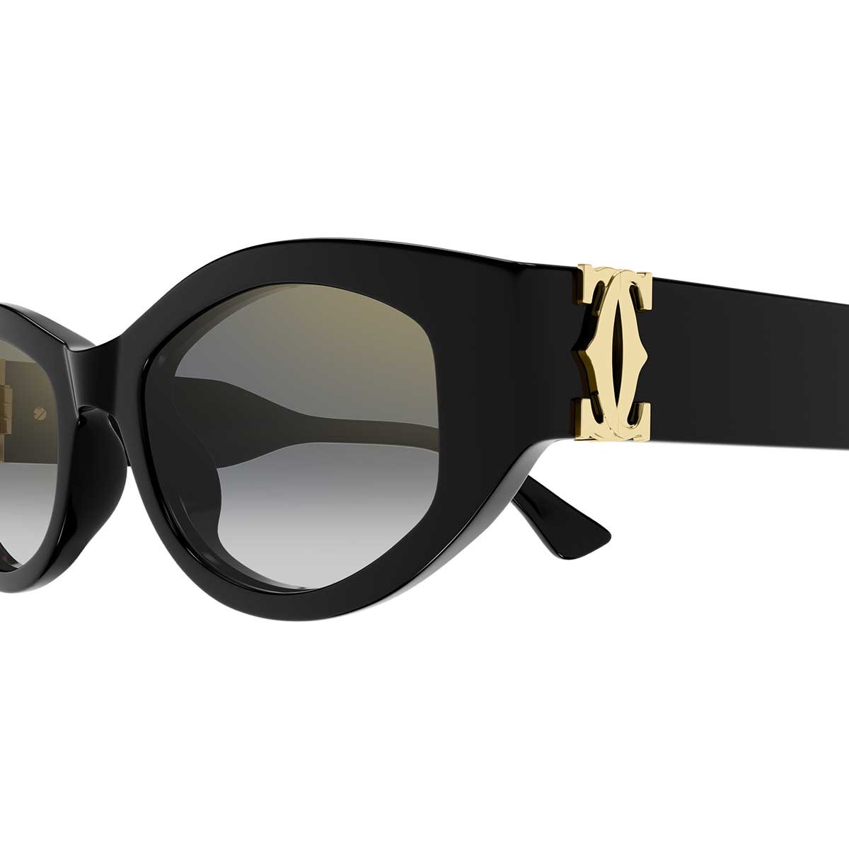 Cartier Occhiali da Sole CT0667S 001 Nero/Grigio Donna 3