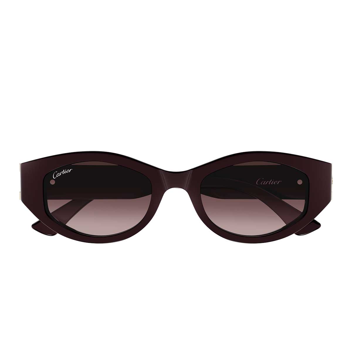Cartier Occhiali da Sole CT0667S 003 Burgundy/Rosso Donna