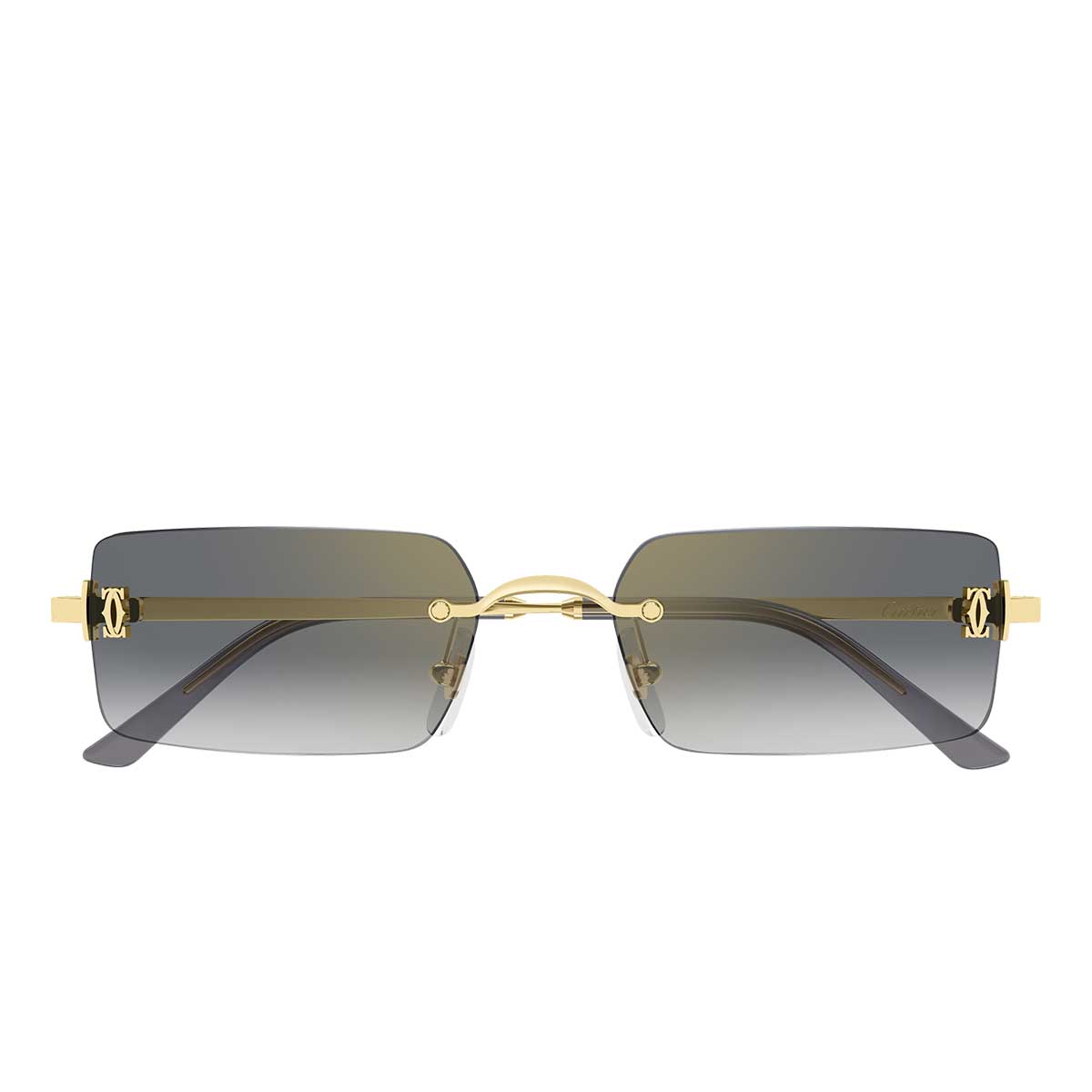 Cartier Occhiali da Sole CT0672S 001 Oro/Grigio Unisex