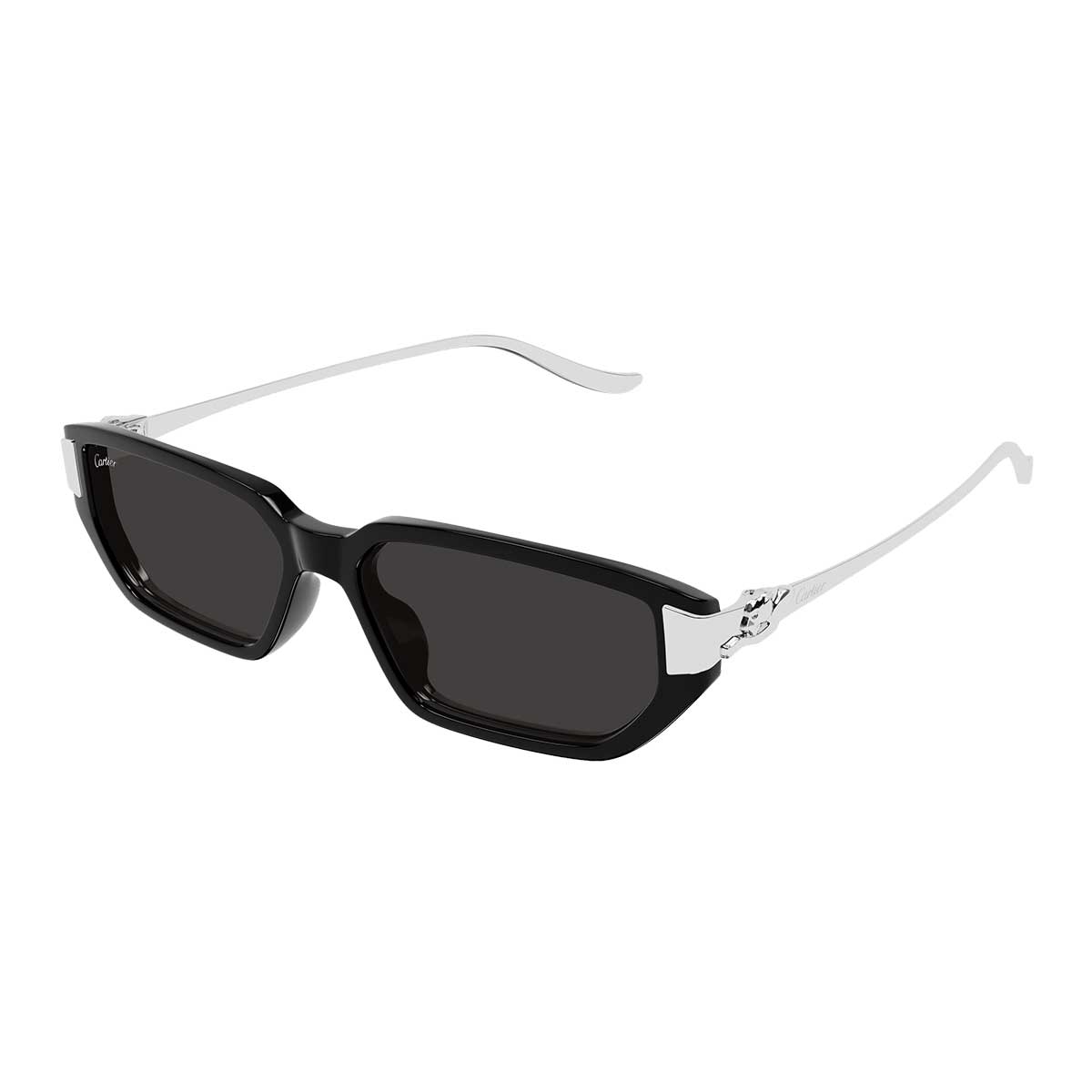 Cartier Occhiali da Sole CT0674S 002 NeroArgento/Grigio Donna 2