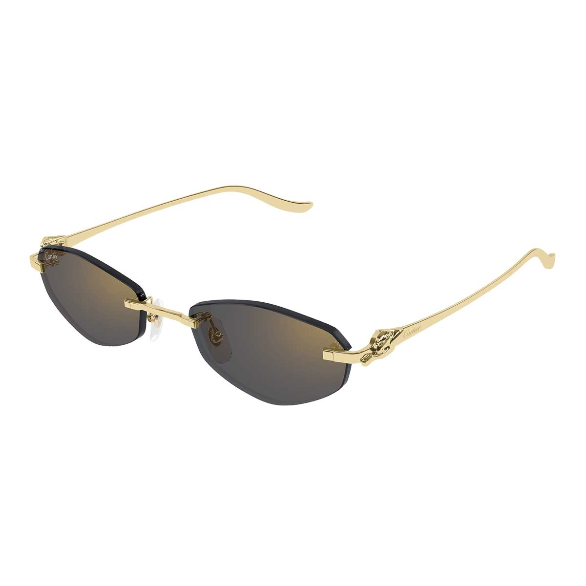 Cartier Occhiali da Sole CT0675S 001 Oro/Grigio Unisex