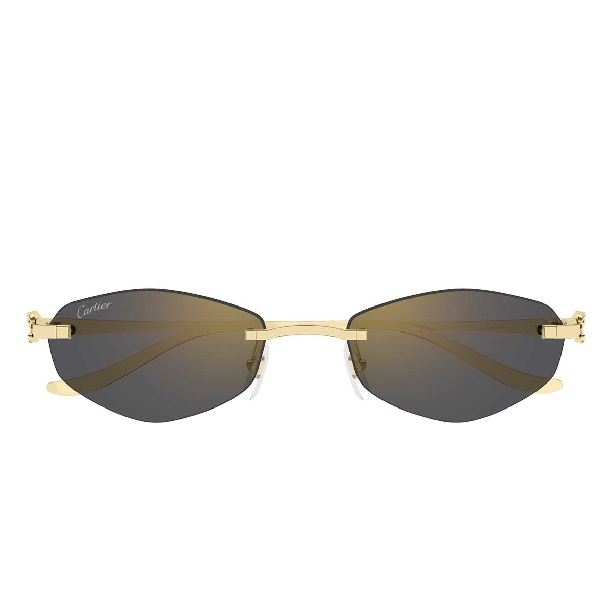 Cartier Occhiali da Sole CT0675S 001 Oro/Grigio Unisex