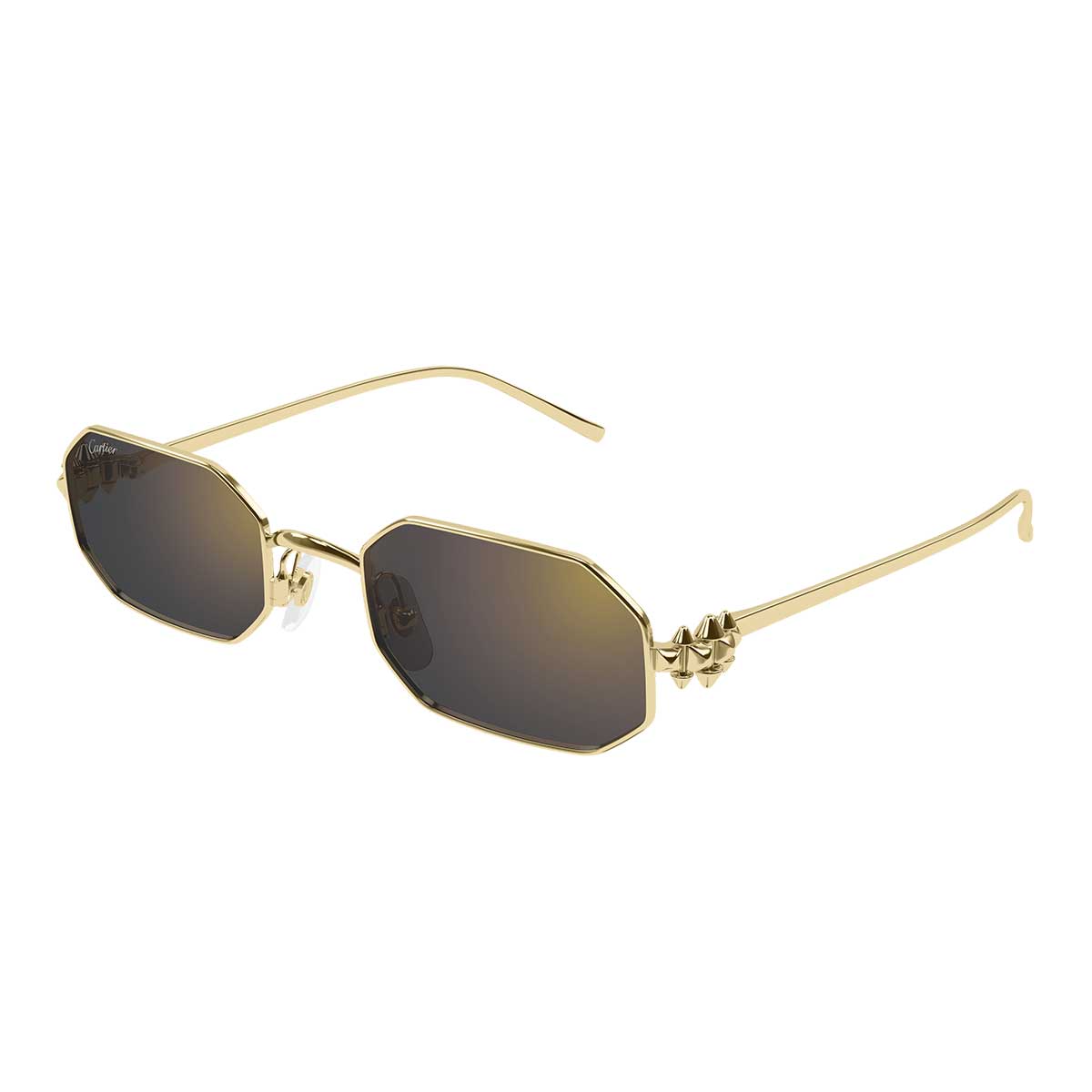 Cartier Occhiali da Sole CT0682S 006 Oro/Grigio Unisex