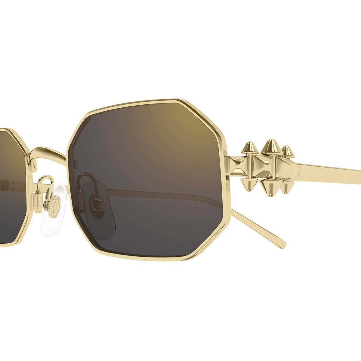 Cartier Occhiali da Sole CT0682S 006 Oro/Grigio Unisex
