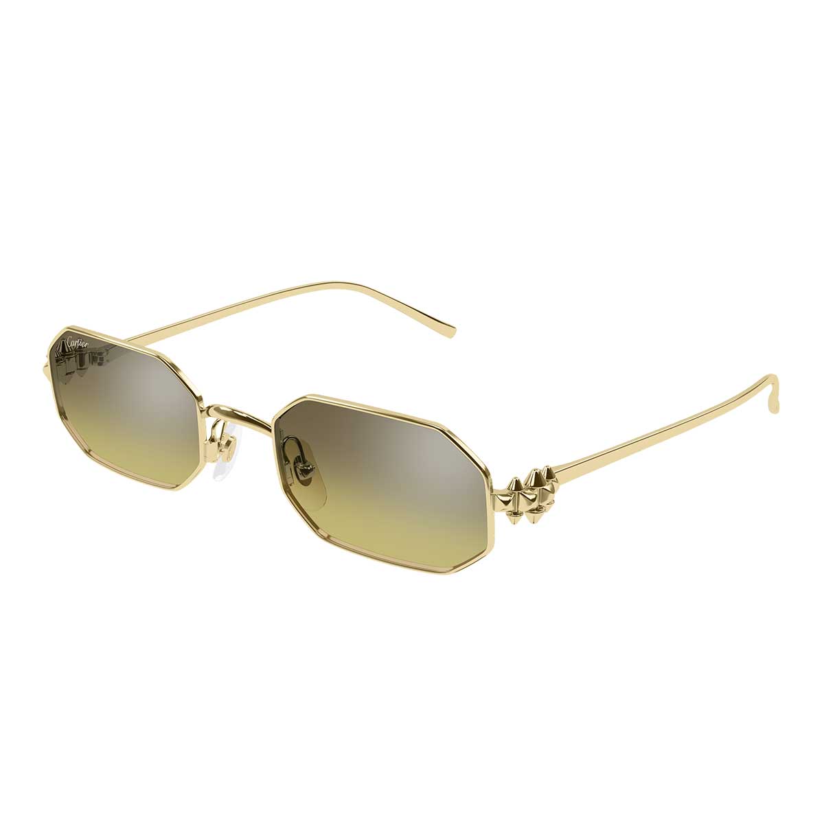 Cartier Occhiali da Sole CT0682S 010 Oro/Marrone Unisex