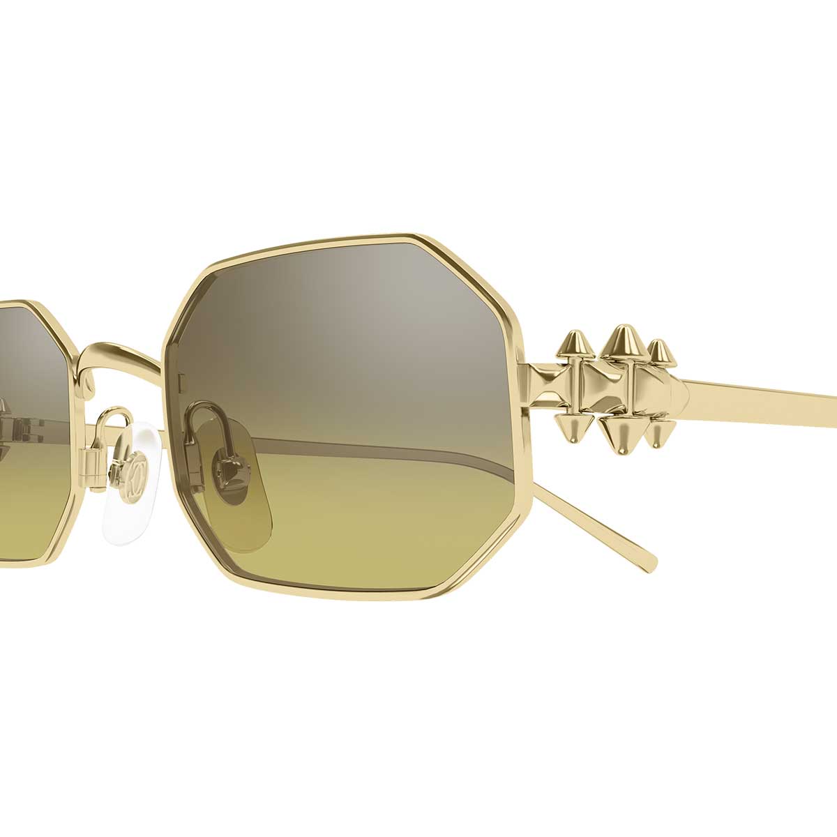 Cartier Occhiali da Sole CT0682S 010 Oro/Marrone Unisex