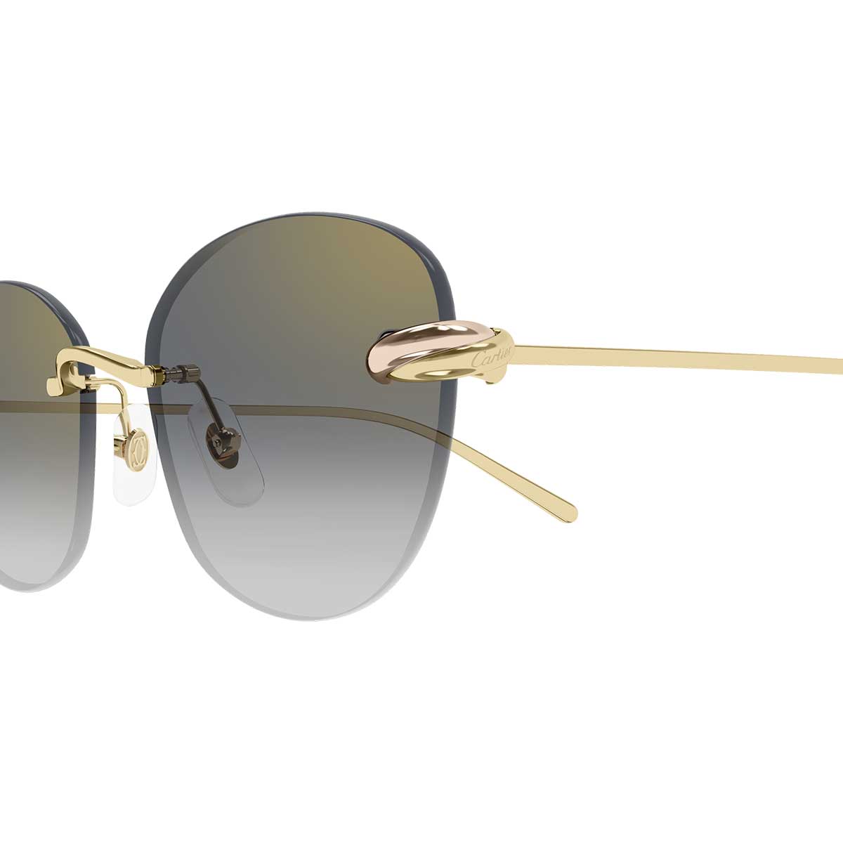 Cartier Occhiali da Sole CT0685S 002 Oro/Grigio Donna