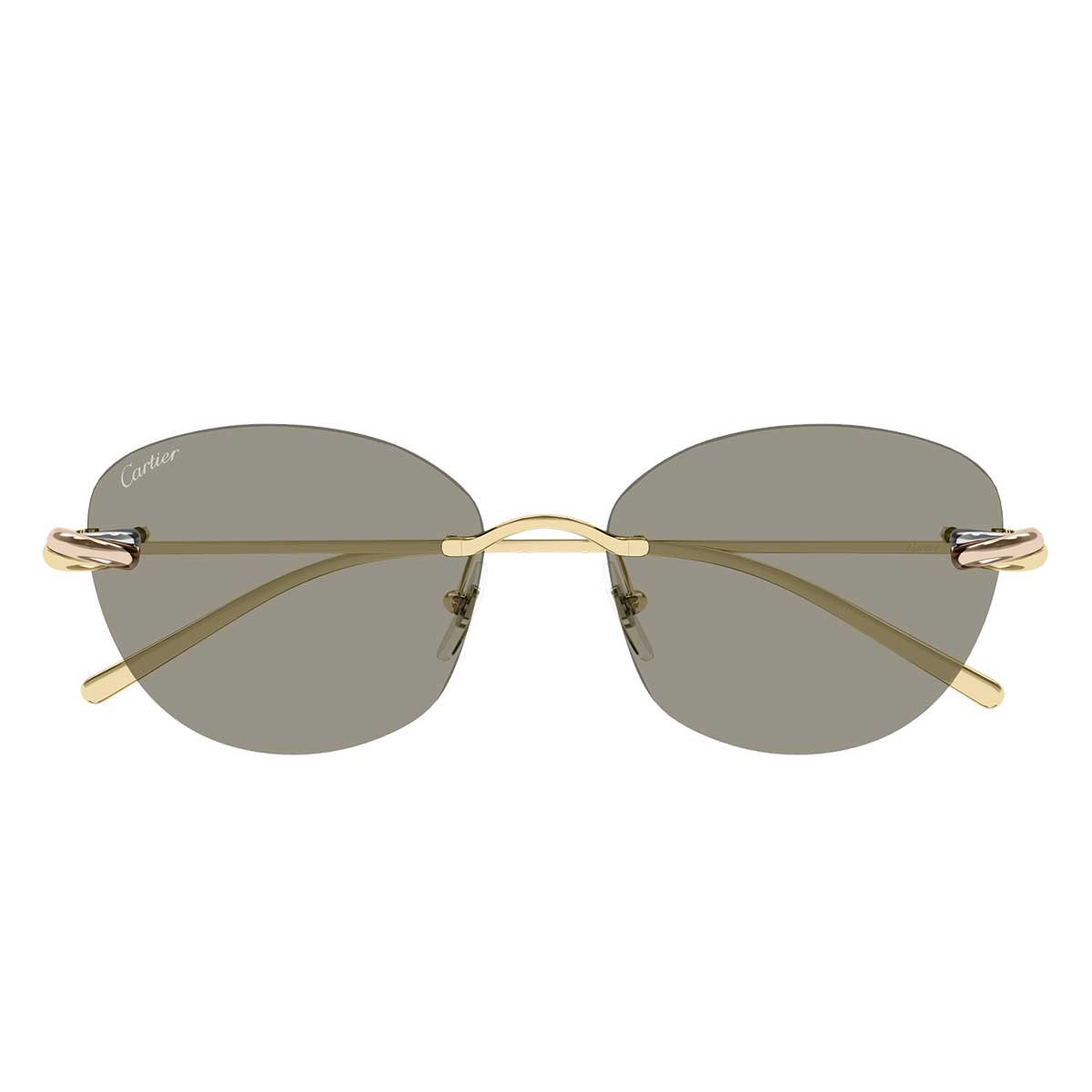 Cartier Occhiali da Sole CT0685S 003 Oro/Marrone Donna