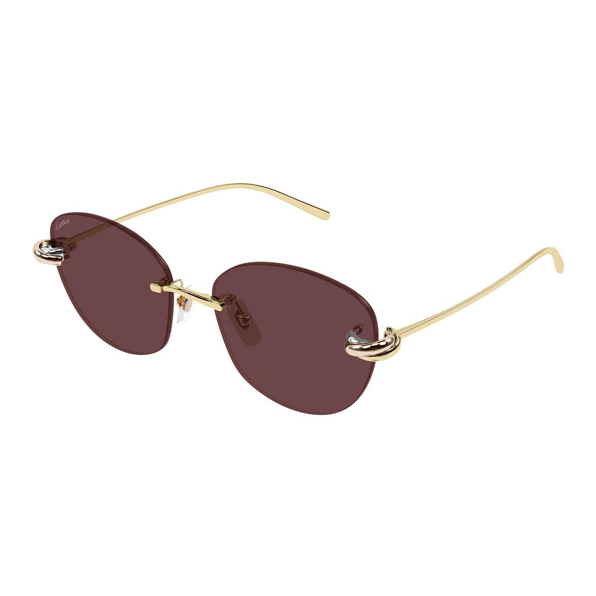 Cartier Occhiali da Sole CT0685S 004 Oro/Rosso Donna