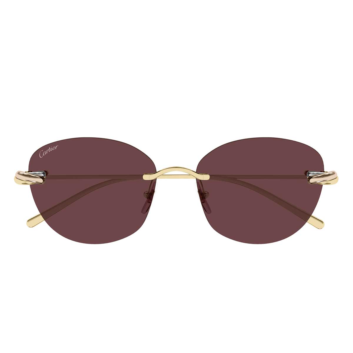 Cartier Occhiali da Sole CT0685S 004 Oro/Rosso Donna