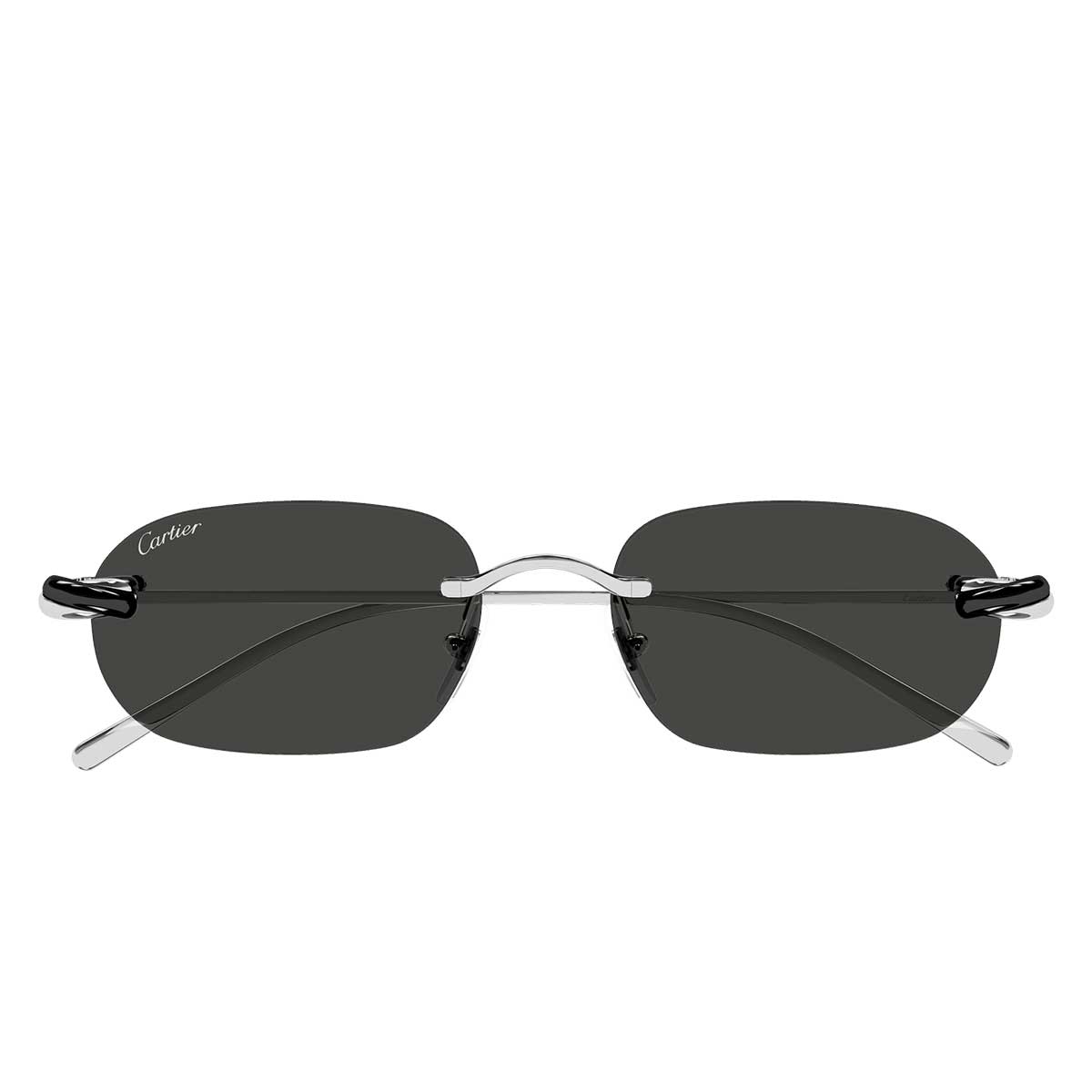 Cartier Occhiali da Sole CT0686S 001 Argento/Grigio Unisex