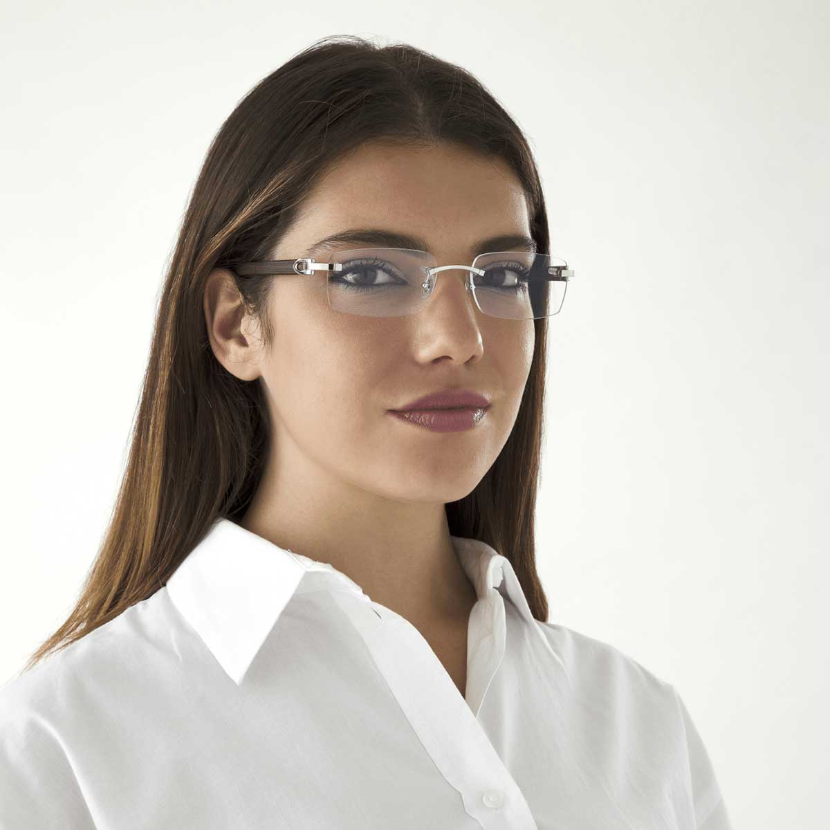 Cartier Occhiali da Vista CT0052O 004 ArgentoMarrone/Trasparente Unisex