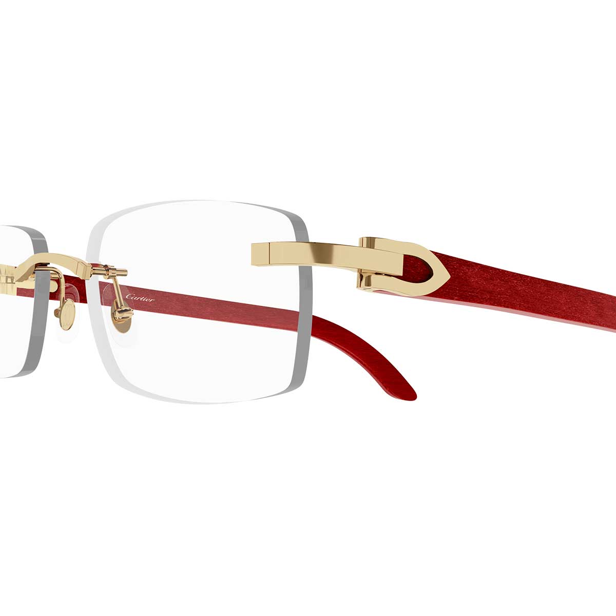 Cartier Occhiali da Vista CT0052O 006 OroRosso/Trasparente Unisex 3