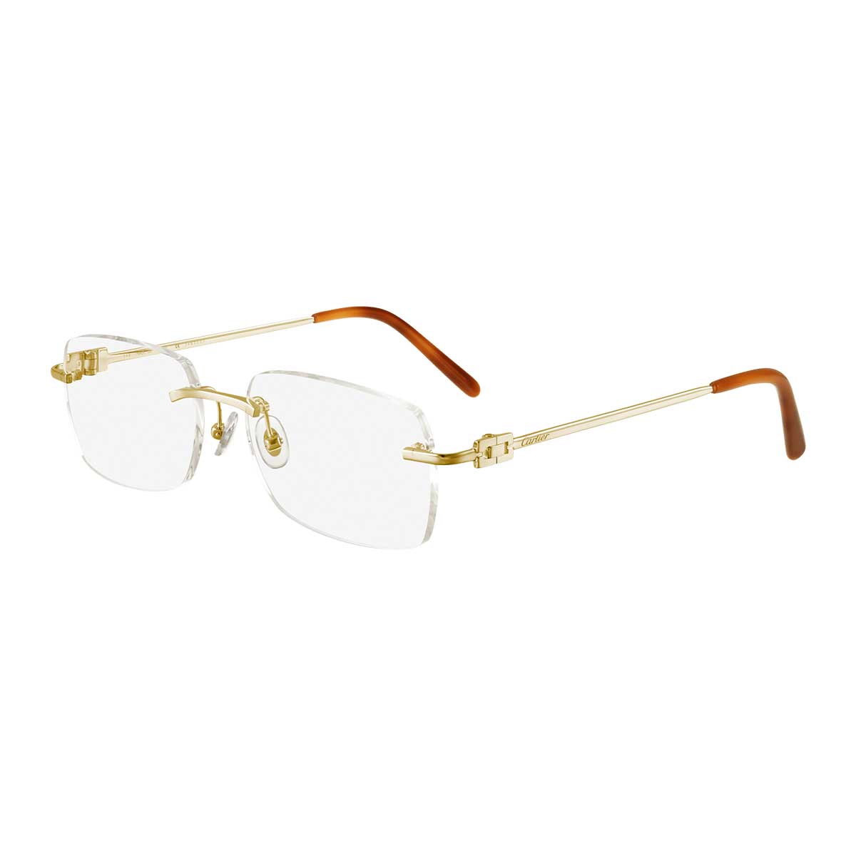 Cartier Occhiali da Vista CT0069O 001 Oro/Trasparente Unisex