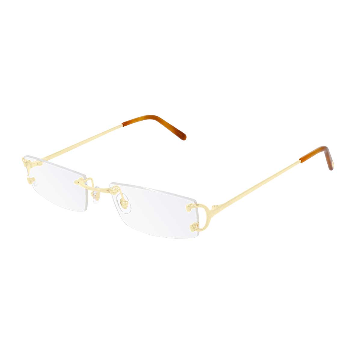 Cartier Occhiali da Vista CT0092O 001 Oro/Trasparente Unisex