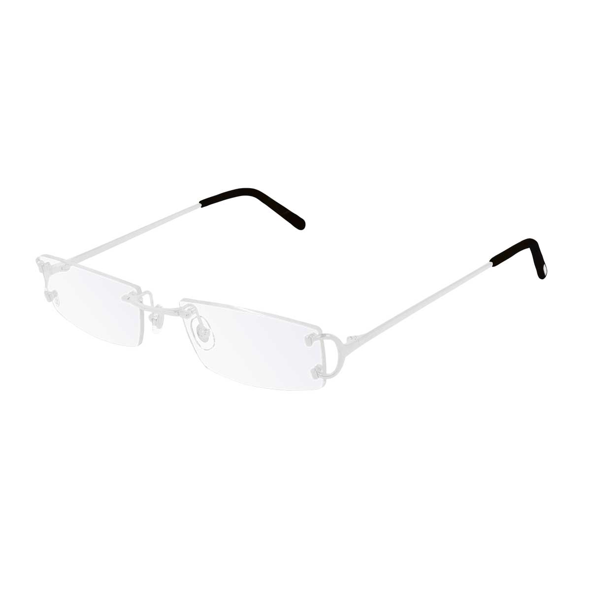 Cartier Occhiali da Vista CT0092O 002 Argento/Trasparente Unisex