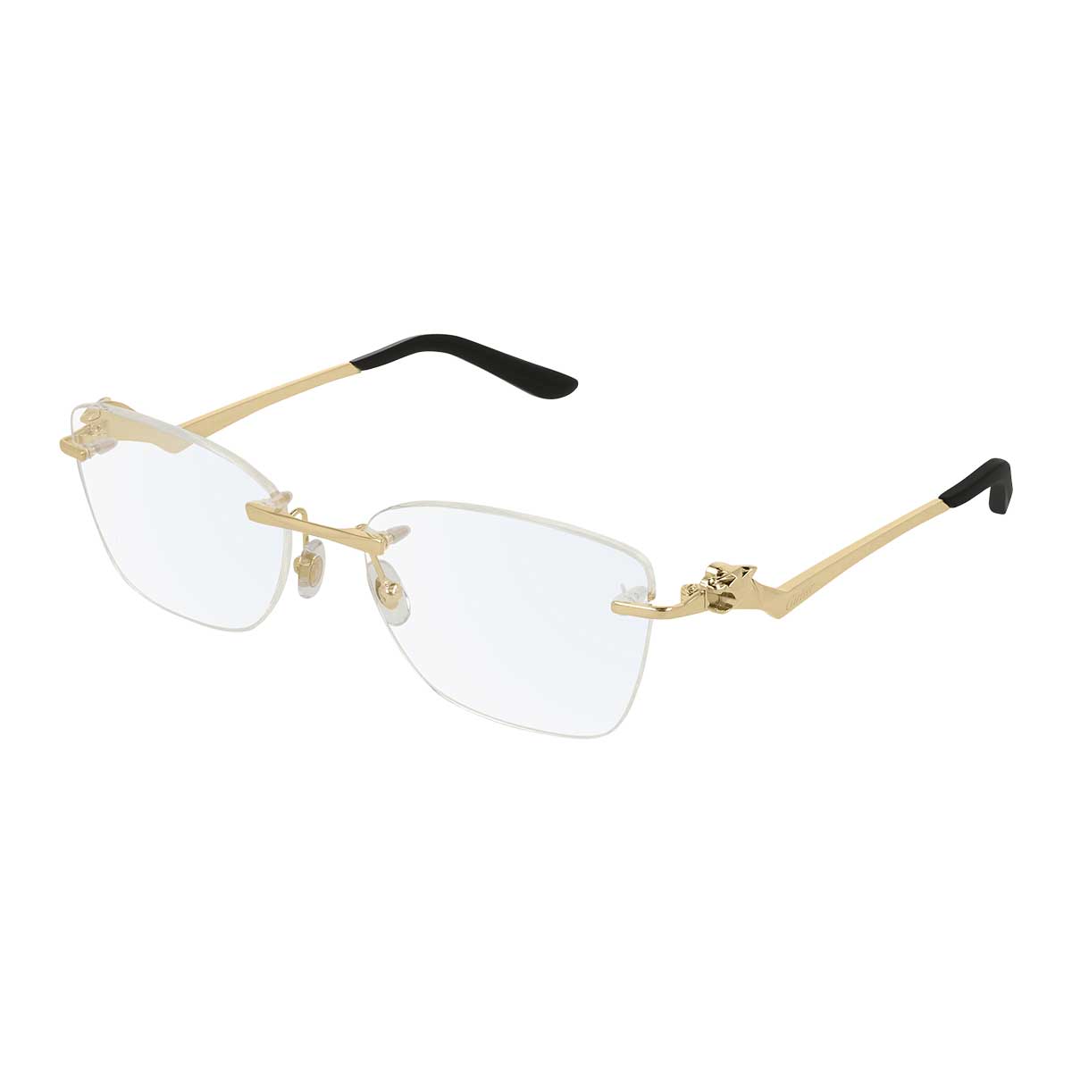 Cartier Occhiali da Vista CT0120O 001 Oro/Trasparente Donna