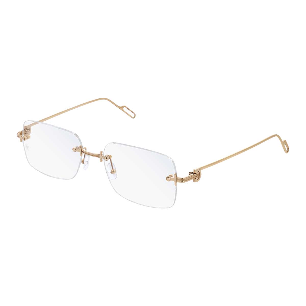 Cartier Occhiali da Vista CT0171O 001 Bronzo/Trasparente Unisex